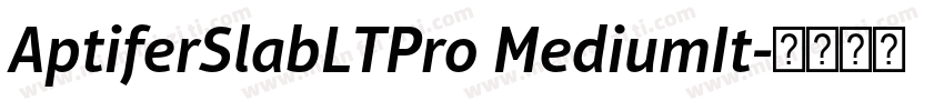 AptiferSlabLTPro MediumIt字体转换